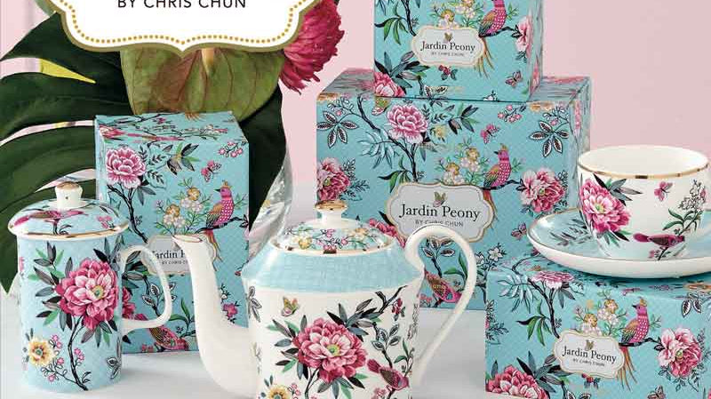 Jardin Peony Teaware by Chris Chun