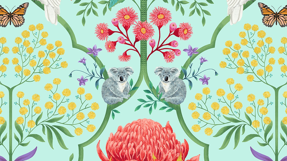 'Matilda' Australiana Teaware and Stationery by Artist Chris Chun