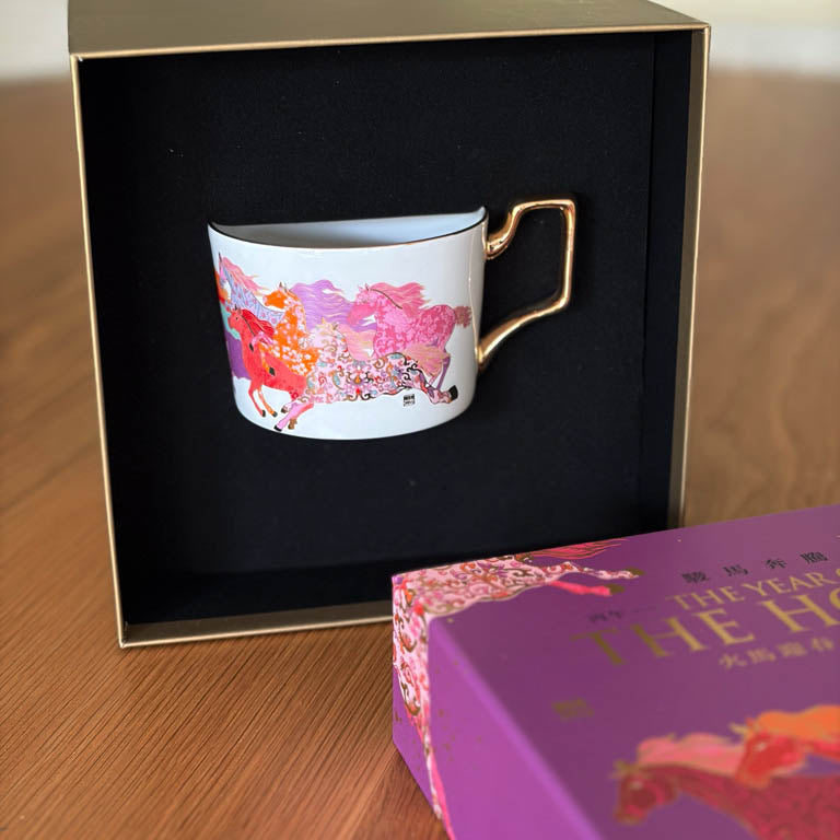 Decorative Teacup from the 'Galloping Horses' collection