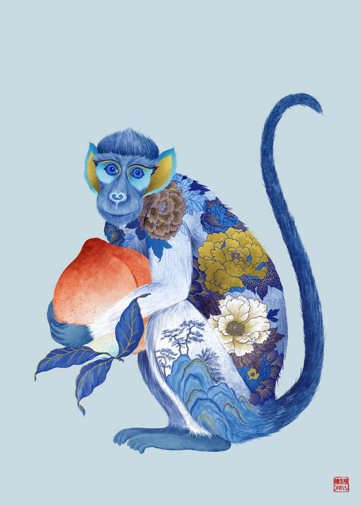 The Monkey, blue collection, by Chris Chun