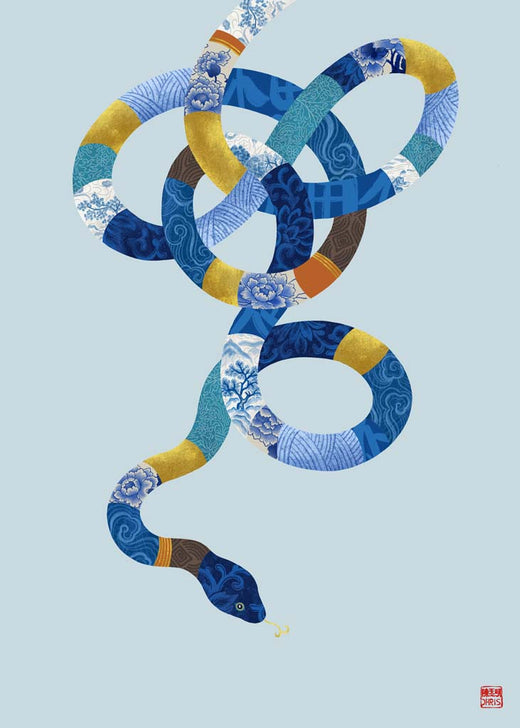 The Snake, blue collection, by Chris Chun