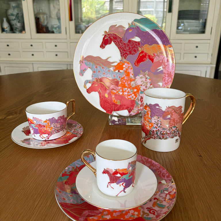 2026 Horse Teaware Set with 24K gold