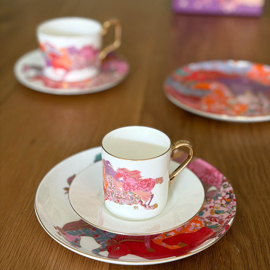 Detail of 'Horse' Espresso Cup and Saucer