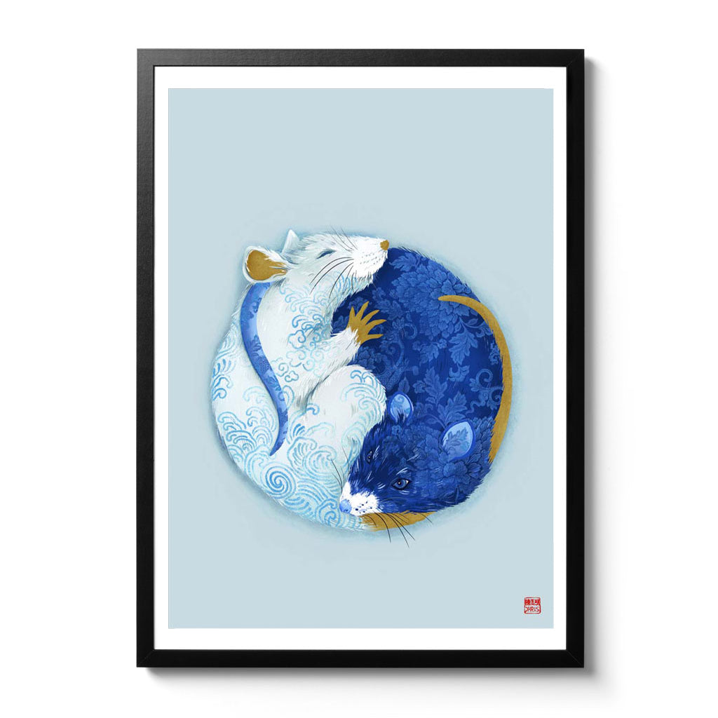 Chinese Zodiac Collection: YinYang Rat by Artist Chris Chun