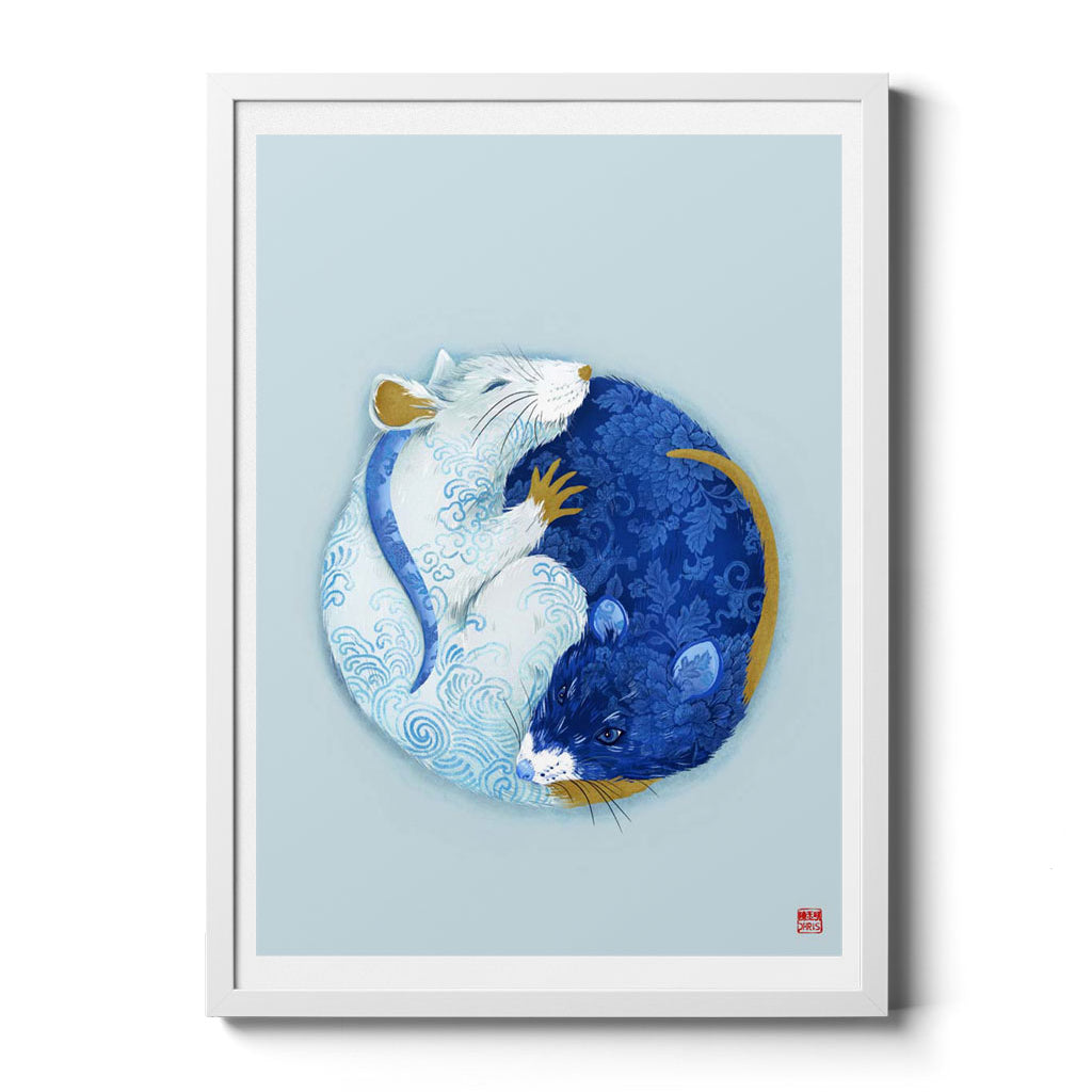 Chinese Zodiac Collection: YinYang Rat by Artist Chris Chun