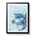 Featuring the 12 animals of the Chinese Lunar Calendar, Australian Chinese artist Chris Chun has created a colourful and whimsical series of paintings that uniquely capture the personality trait of each zodiac animal. The Dragon is the 5th animal of the Zodiac.