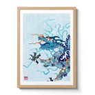 Featuring the 12 animals of the Chinese Lunar Calendar, Australian Chinese artist Chris Chun has created a colourful and whimsical series of paintings that uniquely capture the personality trait of each zodiac animal. The Dragon is the 5th animal of the Zodiac.