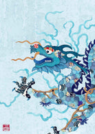 Featuring the 12 animals of the Chinese Lunar Calendar, Australian Chinese artist Chris Chun has created a colourful and whimsical series of paintings that uniquely capture the personality trait of each zodiac animal. The Dragon is the 5th animal of the Zodiac.