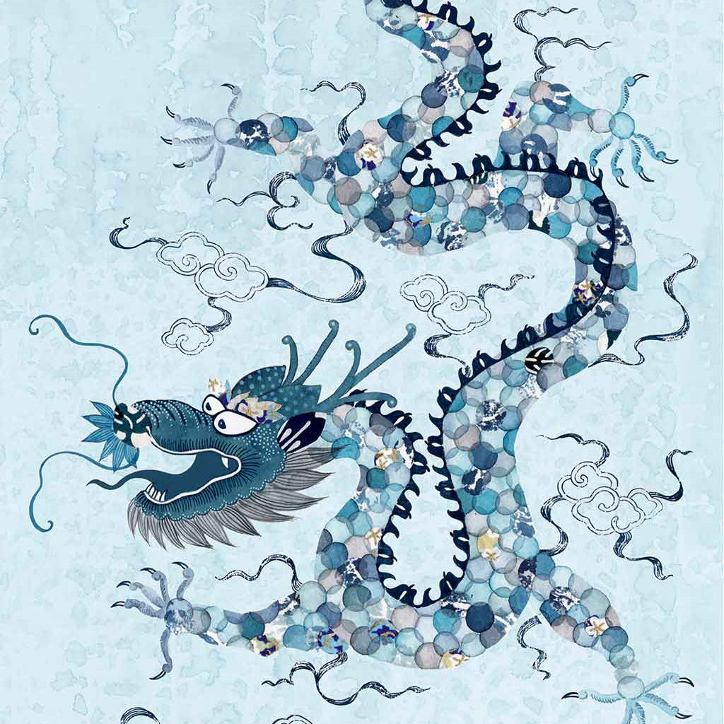 Featuring the 12 animals of the Chinese Lunar Calendar, Australian Chinese artist Chris Chun has created a colourful and whimsical series of paintings that uniquely capture the personality trait of each zodiac animal. The Dragon is the 5th animal of the Zodiac.