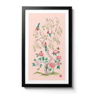 Pink Blossom - Chinoiserie inspired fine art print created by Artist and Textile Designer Chris Chun. Features Pink peony roses, birds and butterflies.