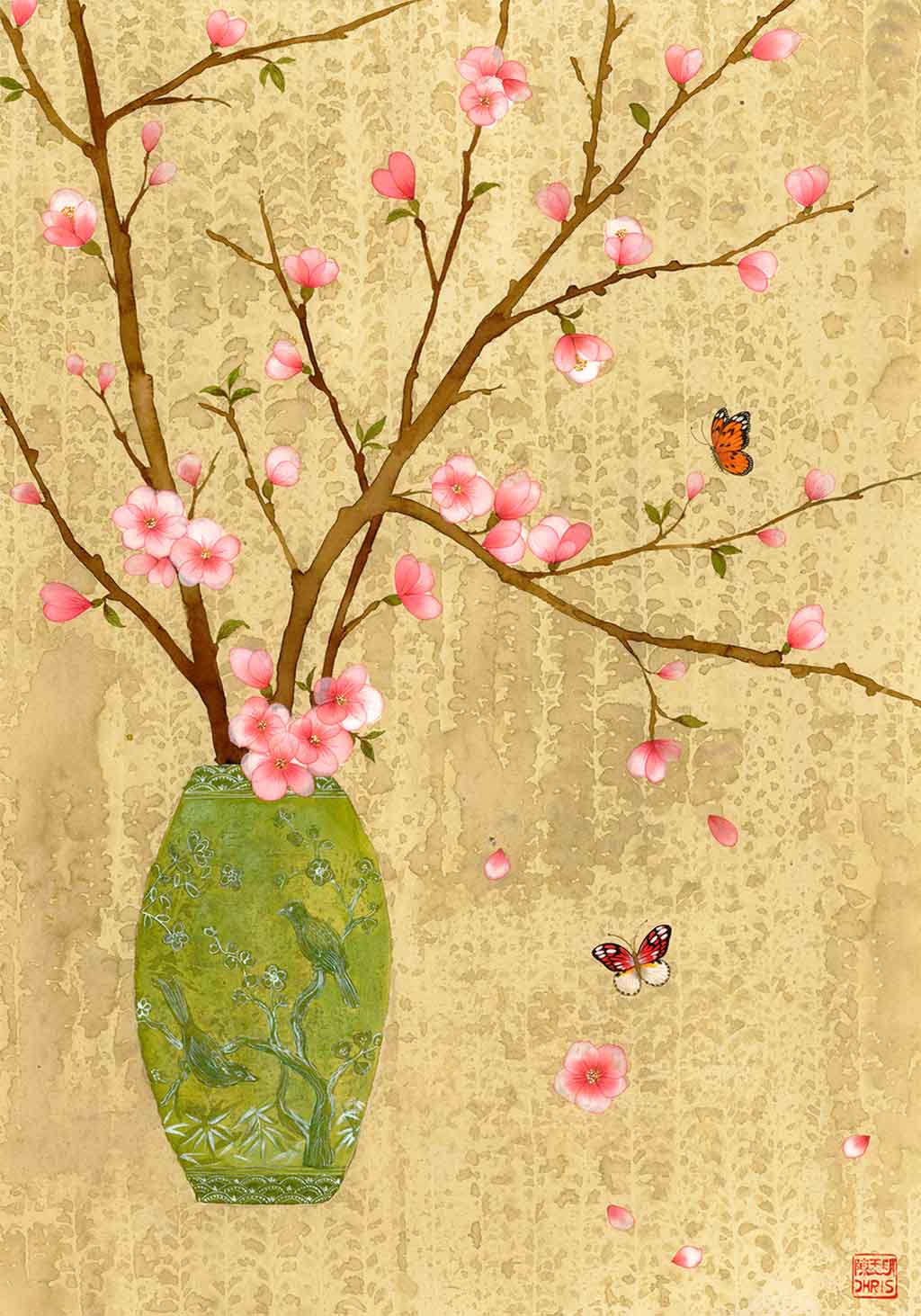 1000 Blossoms Fine Art Print by Artist Chris Chun