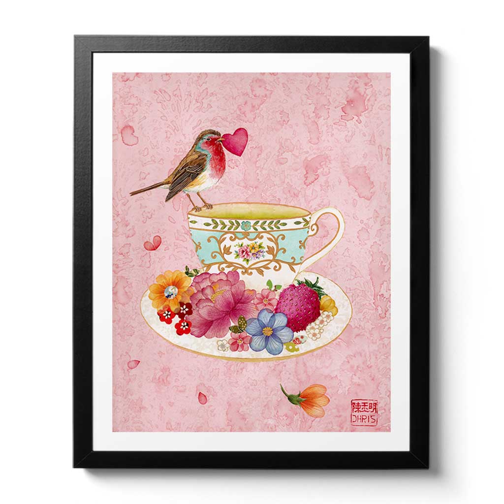 Teacup of Love Fine Art Print by Artist Chris Chun