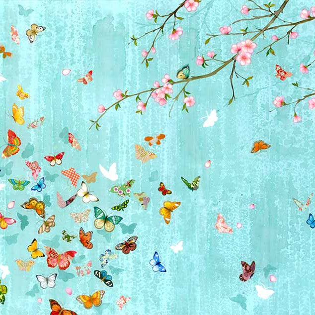 Hanami Fine Art Print by Artist Chris Chun. Printed on Hand crafted Japanese Washi Paper.