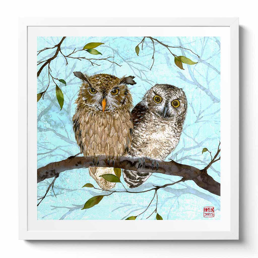 'The Owls' Fine Art Print by Artist Chris Chun