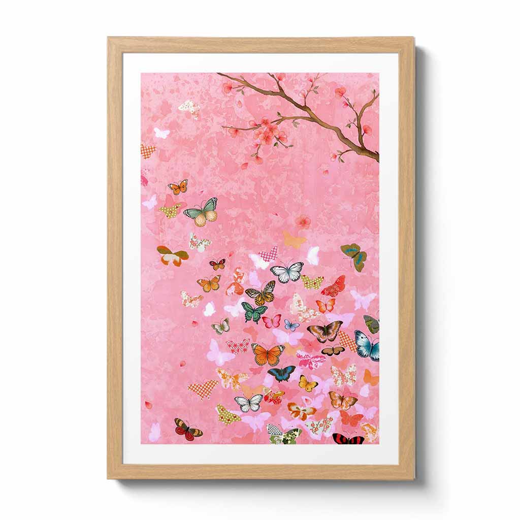 Paradise Of The Origami Butterfly Fine Art Print by Artist Chris Chun