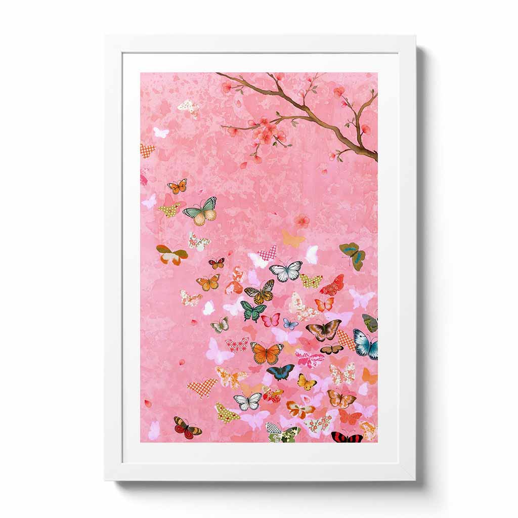 Paradise Of The Origami Butterfly Fine Art Print by Artist Chris Chun