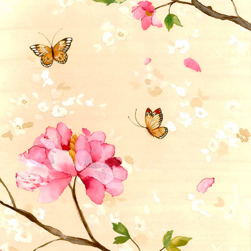 Peony Rose with Butterfly Fine Art Print by Artist Chris Chun