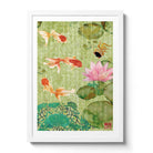 Contemporary Chinoiserie Artist Chris Chun combines his exquisite mixed media paintings with embroidery from antique textiles. Jade River is from The Riches of Nature Collection.