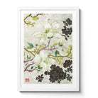 Contemporary Chinoiserie Artist Chris Chun combines his exquisite mixed media paintings with embroidery from antique textiles. Oriental Blossoms is from The Riches of Nature Collection.