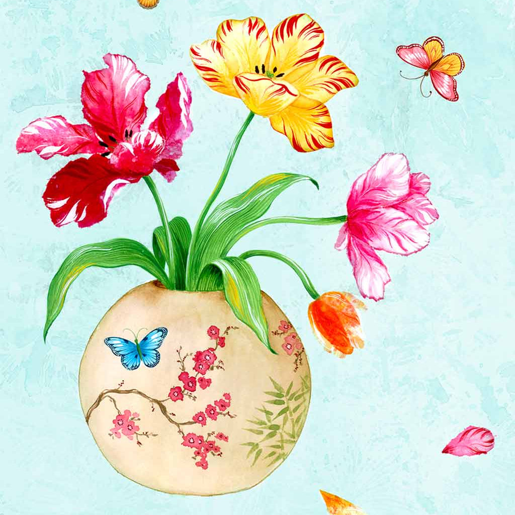 Tulip Vase Fine Art Print by Artist Chris Chun