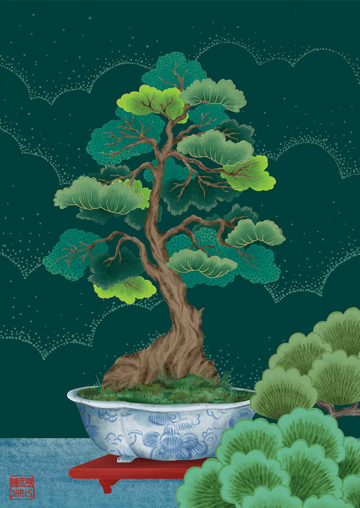 Bonsai Indochine Fine Art Print by Artist Chris Chun