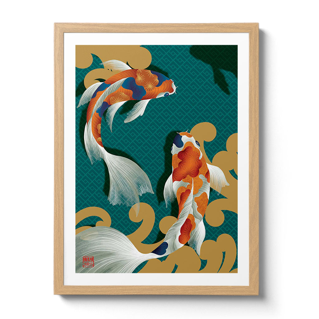 Koi Indochine Fine Art Print by Artist Chris Chun