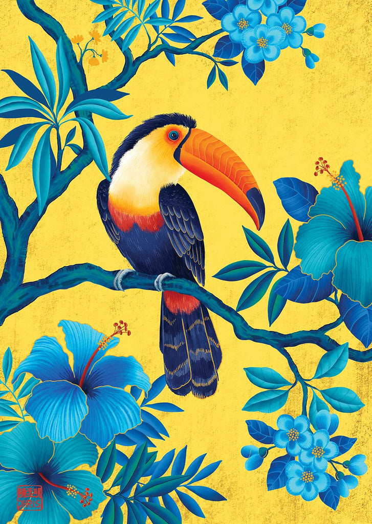 Toucan Indochine Fine Art Print by Artist Chris Chun
