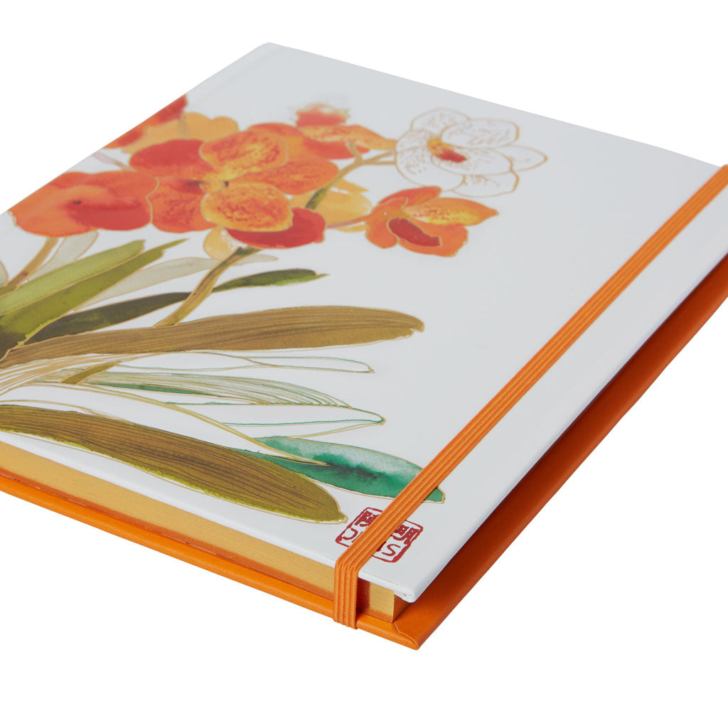 Orchid Journal with 96 pages and emboseed detailing by Artist Chris Chun