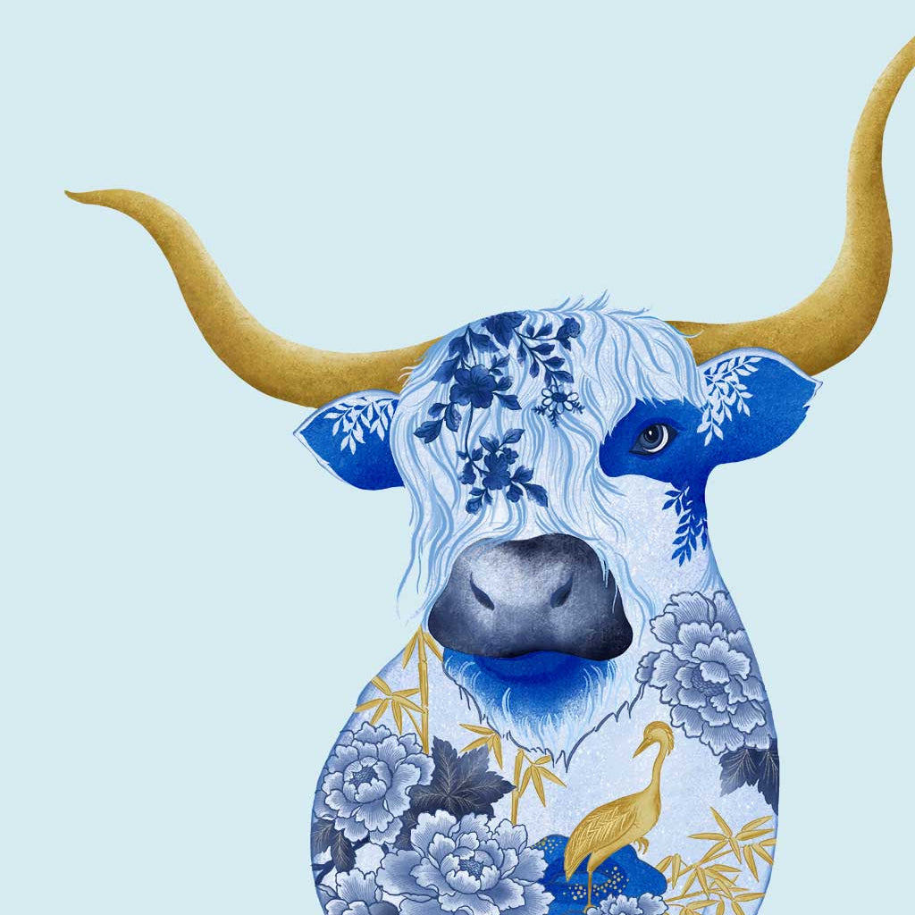 Chinese Zodiac Ox Fine Art Print. Available Framed/ Unframed. A unique and ideal present for those born in Year of the Ox - 1925, 1937, 1949, 1961, 1973, 1985, 1997, 2009, 2021