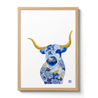 Chinese Zodiac Ox Fine Art Print. Available Framed/ Unframed. A unique and ideal present for those born in Year of the Ox - 1925, 1937, 1949, 1961, 1973, 1985, 1997, 2009, 2021