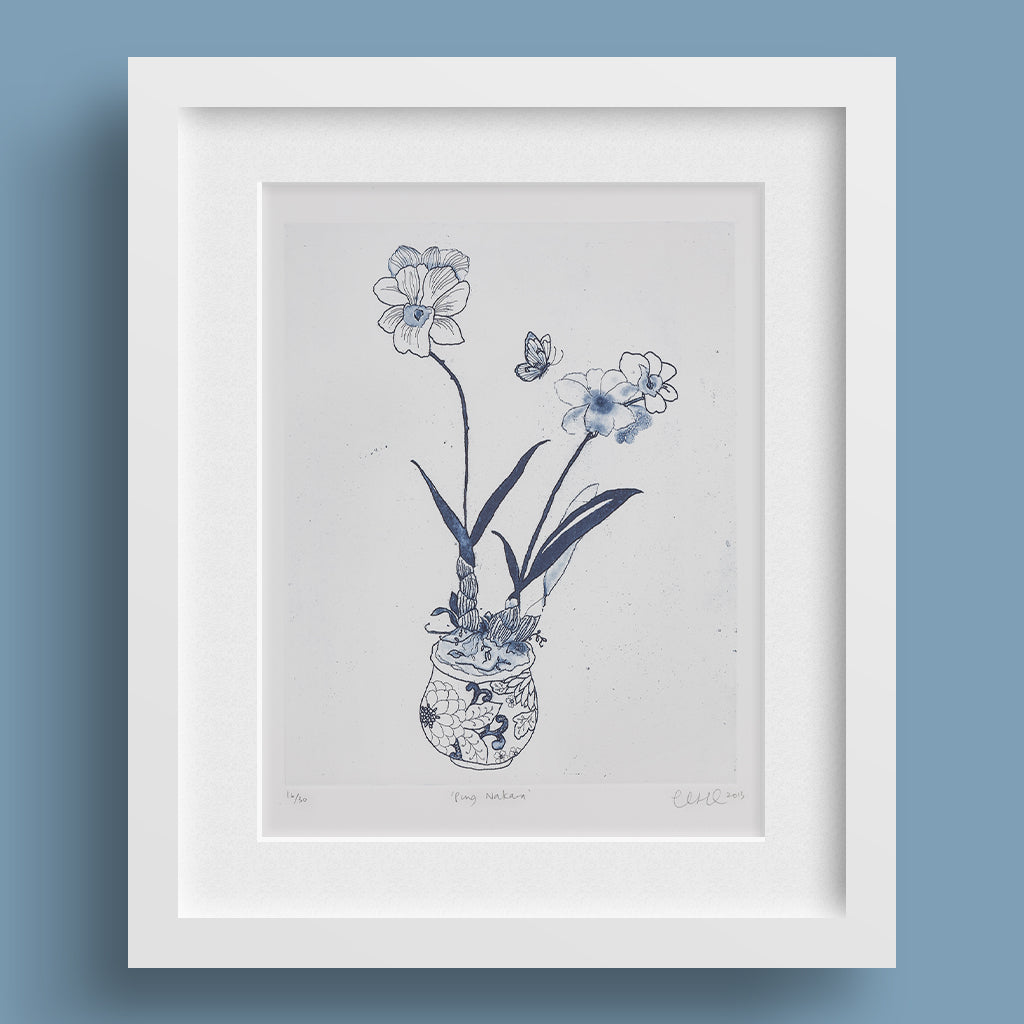 Ping Nakara is a limited edition aquatint etching by Australian Artist Chris Chun. Printed at CAP Studios, Chiang Mai Thailand.