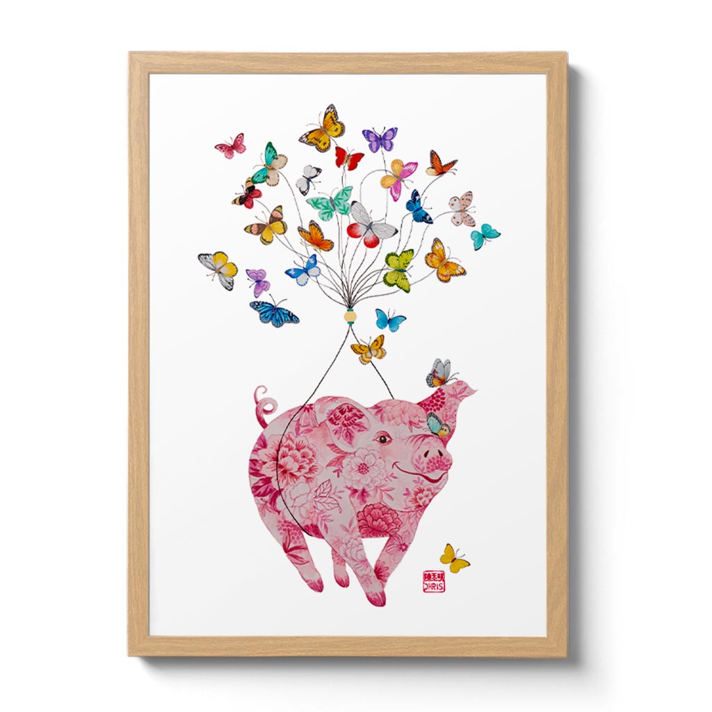 For 2019 Year of the Pig, Chris created a commemorative fine art print filled with symbols of good fortune, joy and prosperity! This print makes a gorgeous and unique gift idea for those born this year and in other pig years - 1935, 1947, 1959, 1971, 1983, 1995, 2007, 2019.