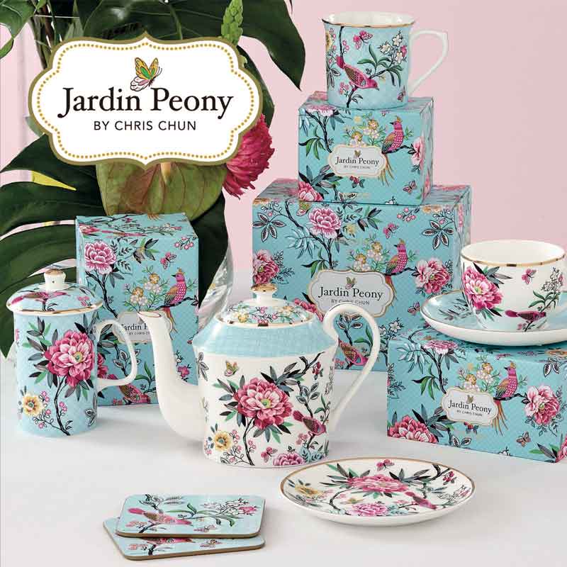 Jardin Peony Teaware by Chris Chun