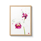 Cattleya Blc. Memtiang-Lim Orchid Fine Art Print by Artist Chris Chun. This white orchid is printed on Bamboo Paper.