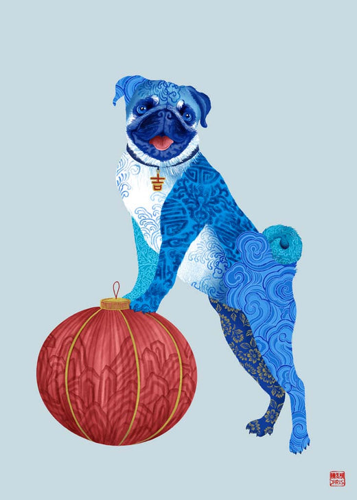 The Dog, blue collection, by Chris Chun
