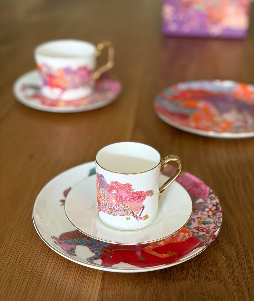 Detail of 'Horse' Espresso Cup and Saucer