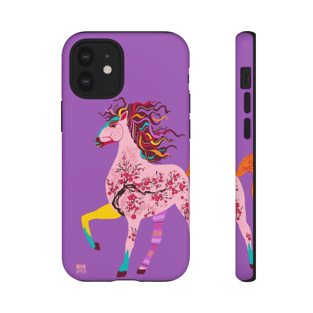 Chinese Zodiac iPhone Case and Chinese Zodiac Samsung Phone Cover featuring 12 Chinese Zodiac Animals. Impact resistant tough Chinese Astrology mobile phone case. Supports wireless charging. Designer mobile phone case made in the USA.