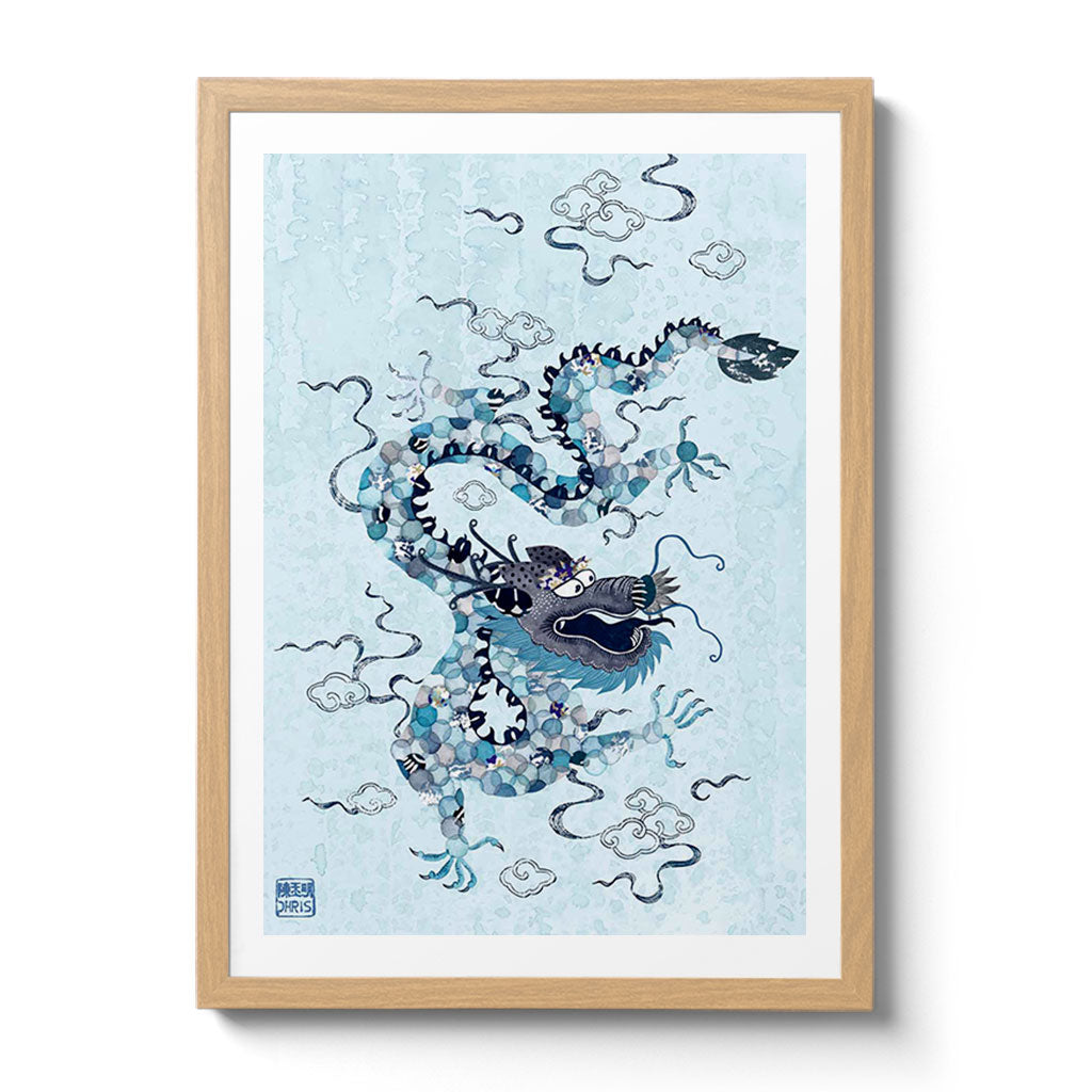 Featuring the 12 animals of the Chinese Lunar Calendar, Australian Chinese artist Chris Chun has created a colourful and whimsical series of paintings that uniquely capture the personality trait of each zodiac animal. The Dragon is the 5th animal of the Zodiac.