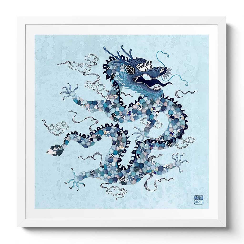 Featuring the 12 animals of the Chinese Lunar Calendar, Australian Chinese artist Chris Chun has created a colourful and whimsical series of paintings that uniquely capture the personality trait of each zodiac animal. The Dragon is the 5th animal of the Zodiac.