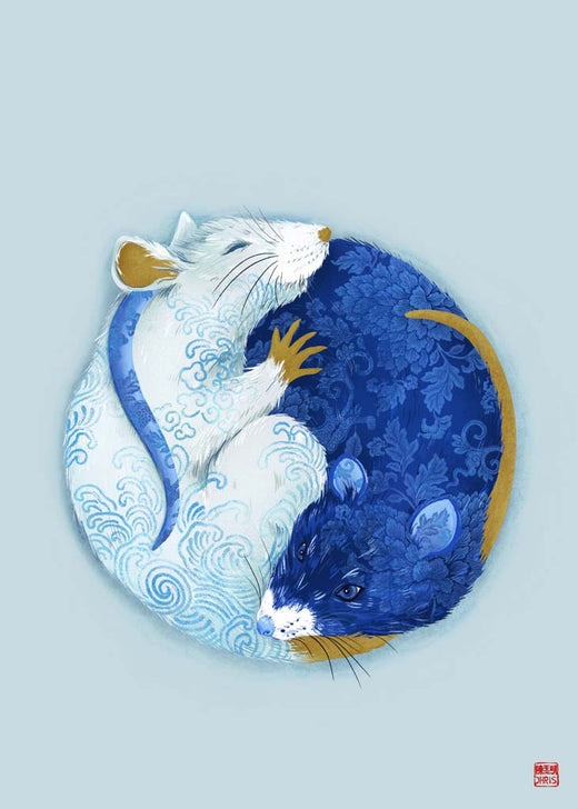 The Rat, blue collection, by Chris Chun