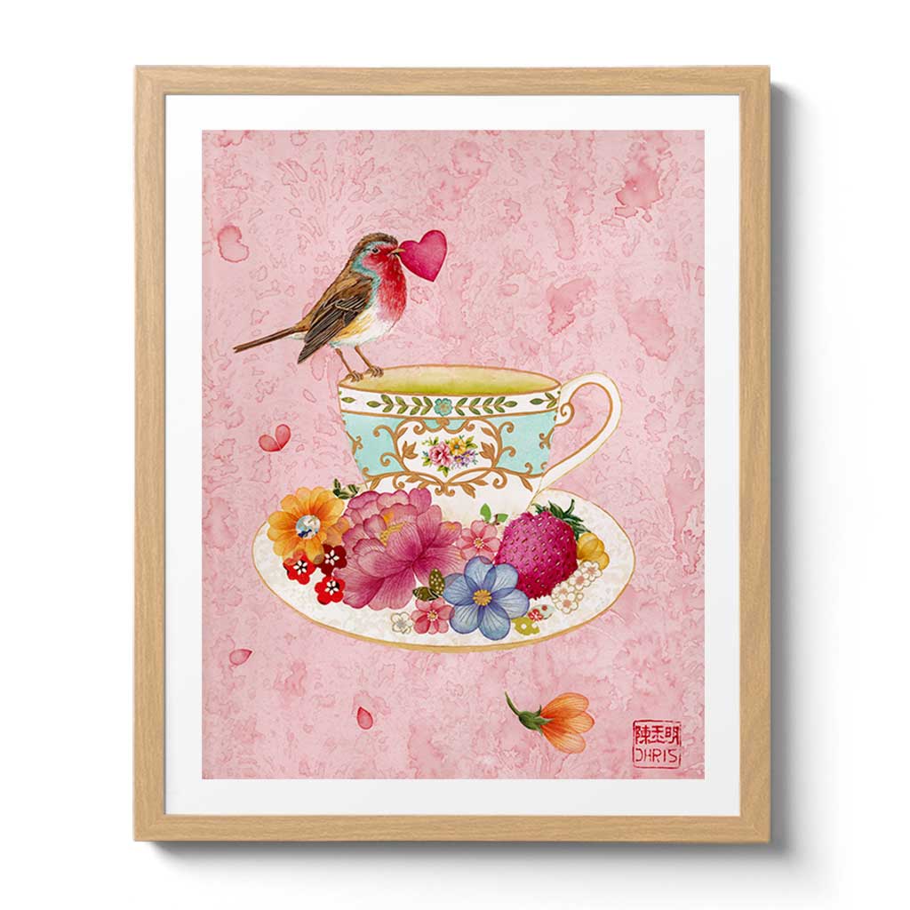 Teacup of Love Fine Art Print by Artist Chris Chun