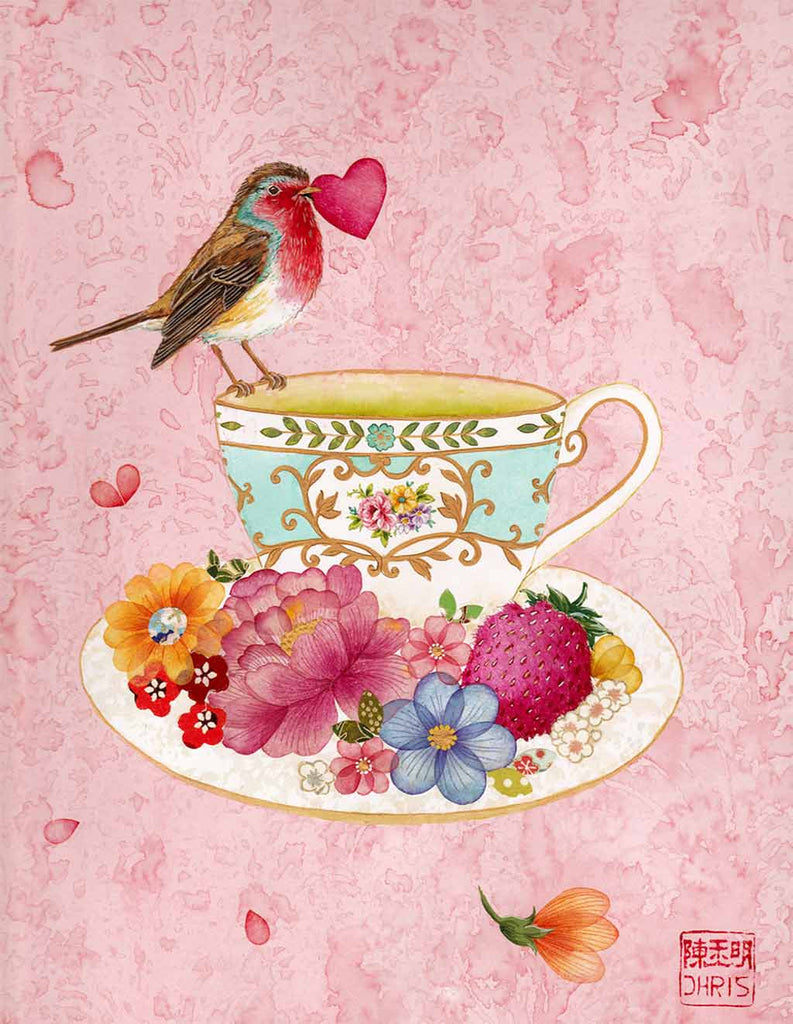 Teacup of Love Fine Art Print by Artist Chris Chun