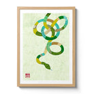Emerald Snake Fine Art Print by Artist Chris Chun