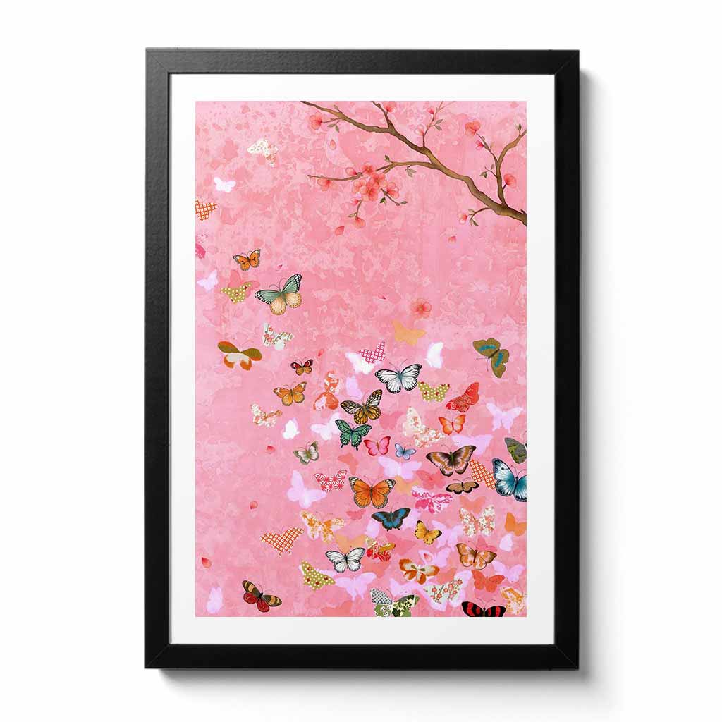 Paradise Of The Origami Butterfly Fine Art Print by Artist Chris Chun
