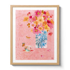 Poppy Vase Teacup Fine Art Print by Artist Chris Chun