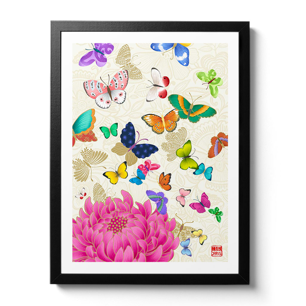 Flutter Indochine Fine Art Print by Artist Chris Chun