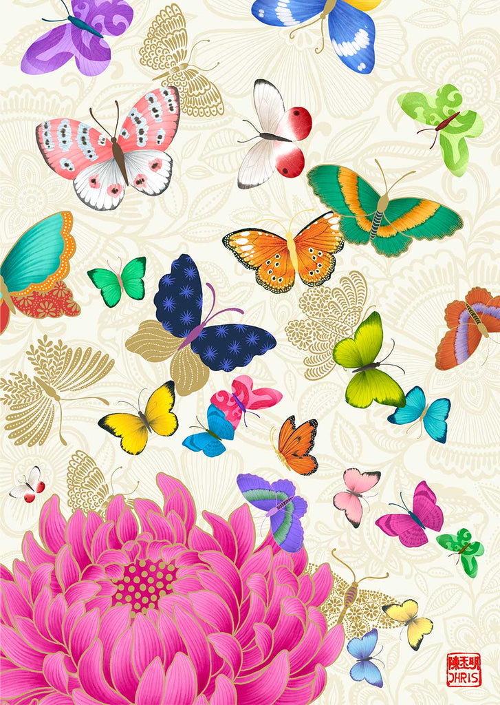 Flutter Indochine Fine Art Print by Artist Chris Chun