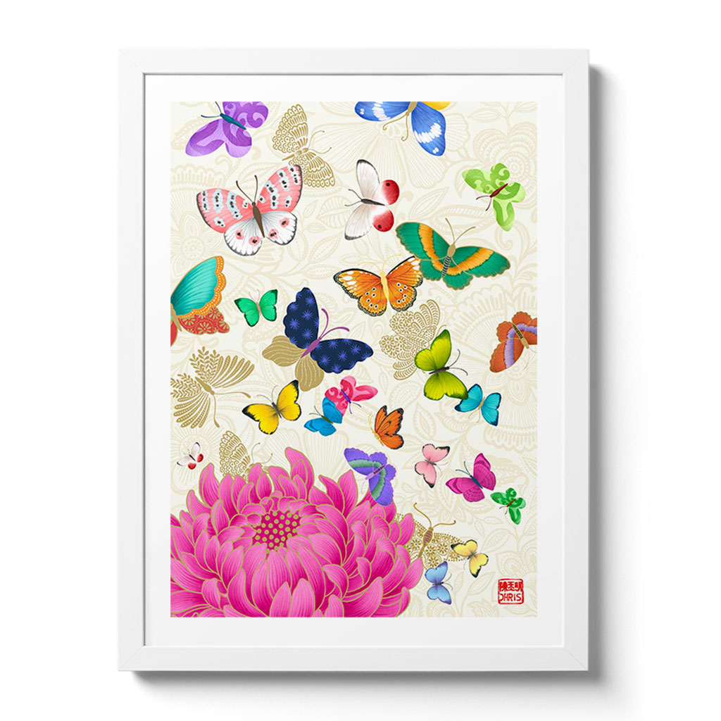 Flutter Indochine Fine Art Print by Artist Chris Chun