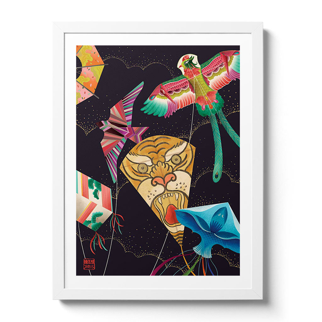 Kites Indochine Fine Art Print by Artist Chris Chun