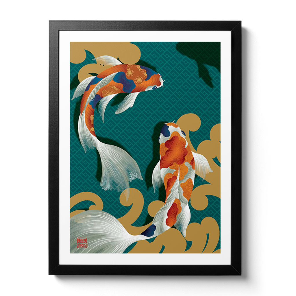 Koi Indochine Fine Art Print by Artist Chris Chun